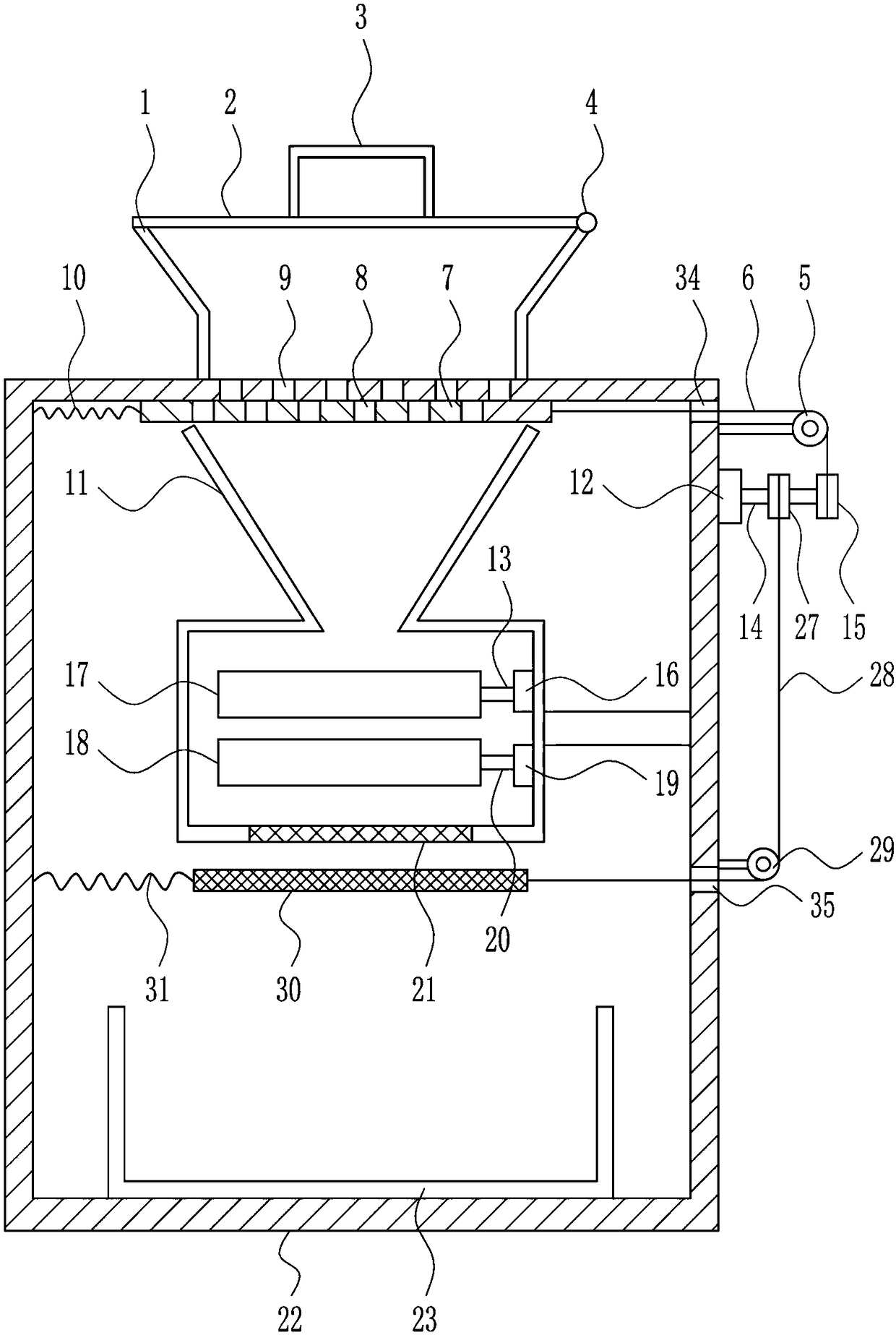 A robot for rapid shelling of rice