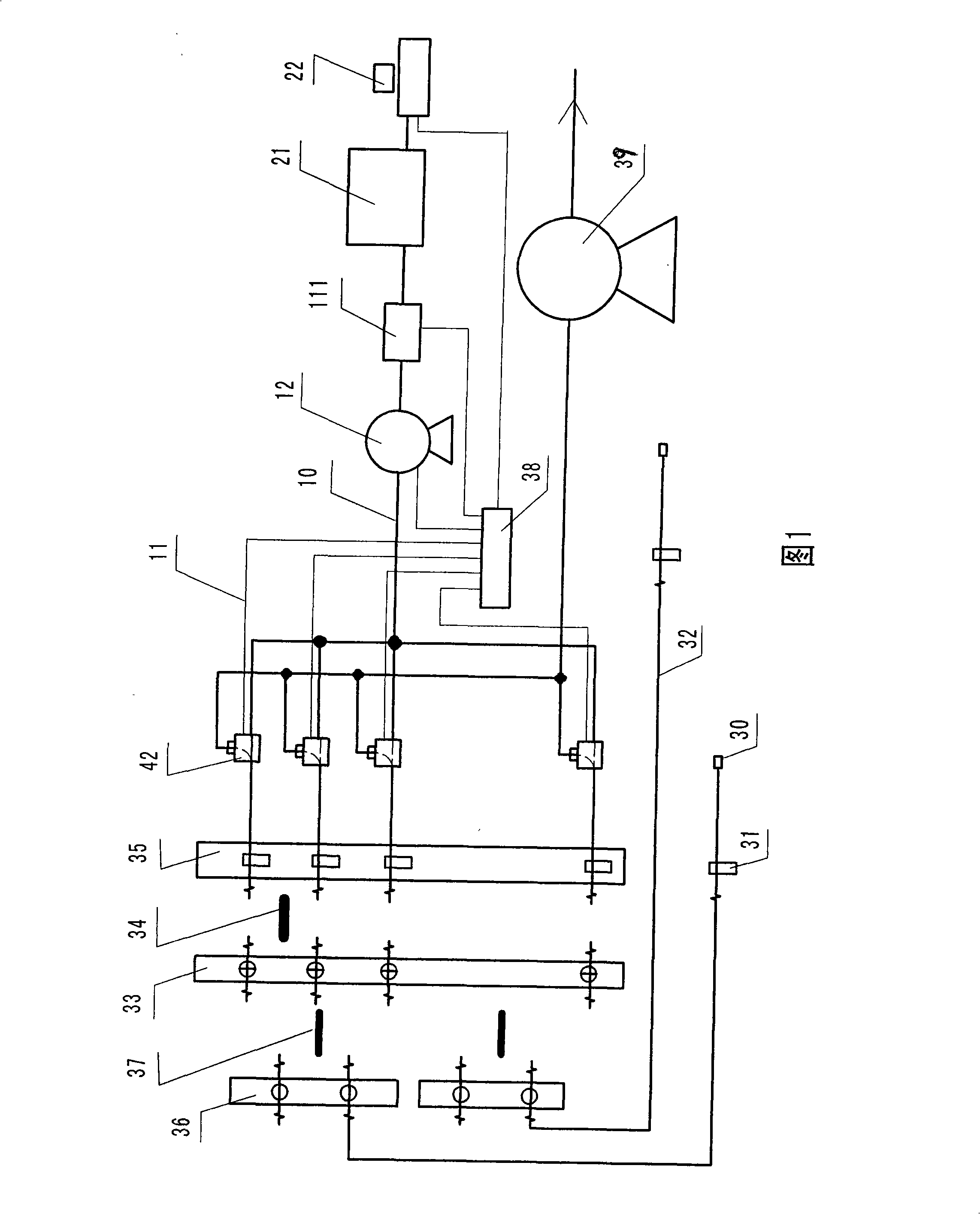Mine gas beam tube monitoring system and recognition method for gas explosivity and fire danger