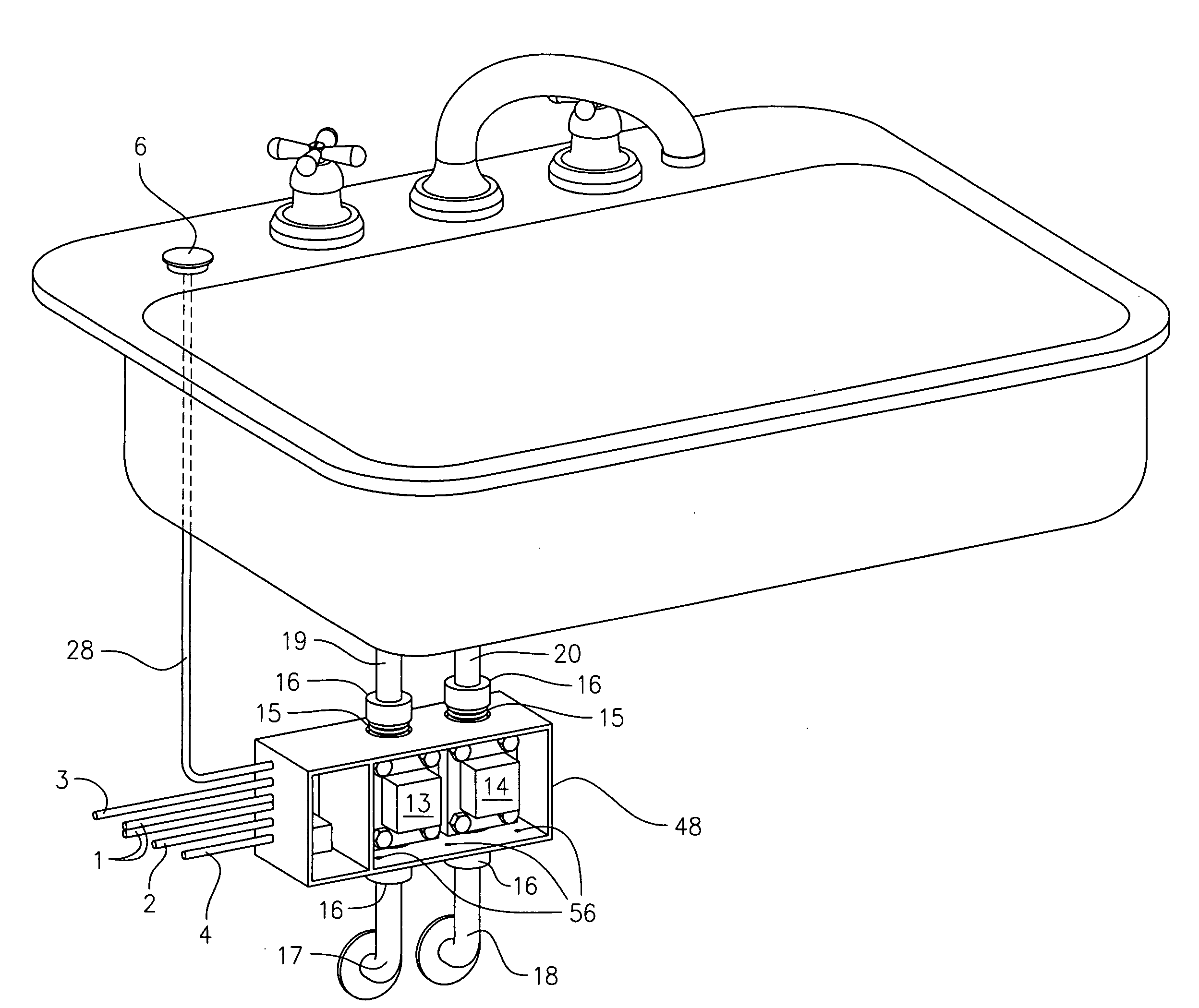 Apparatus and system for automatic activation and de-activation of water flow