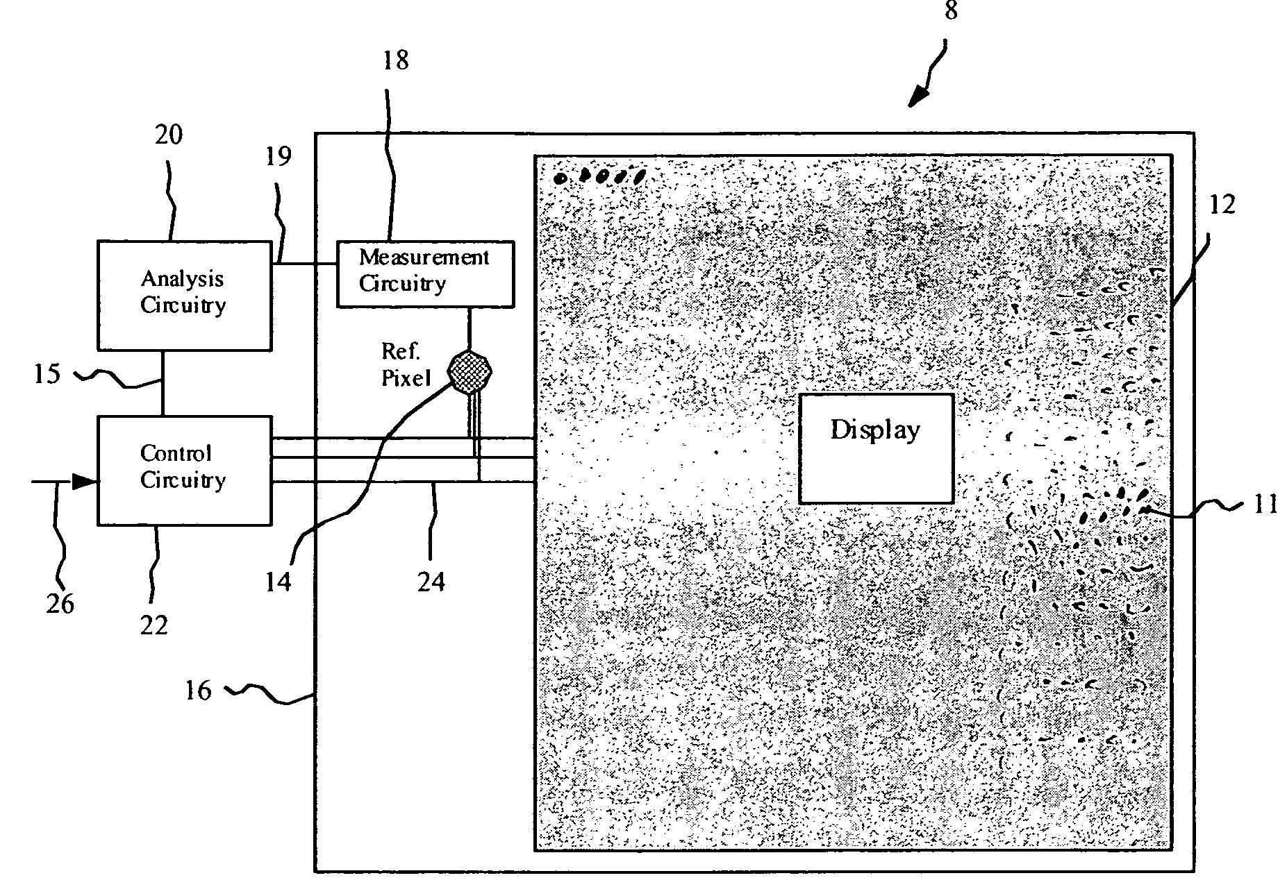 OLED display with aging compensation