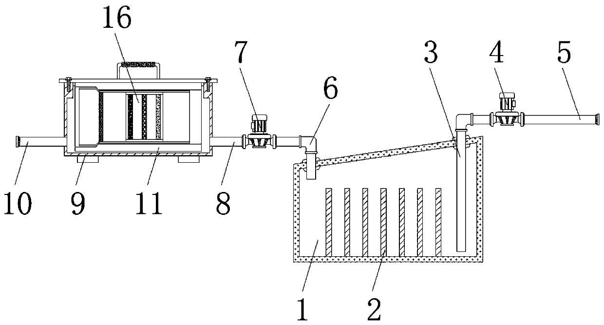 Cleaning ice water circulating system having filtering function and used for copper substrate production