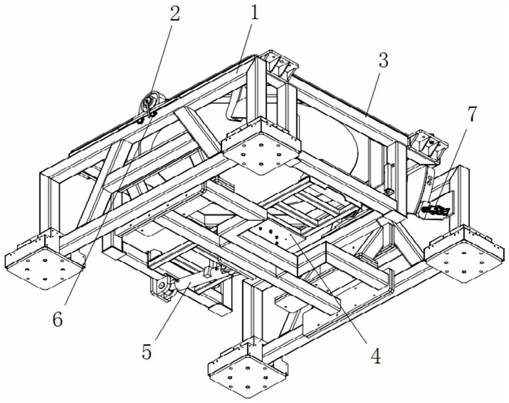 Military equipment overturning test device