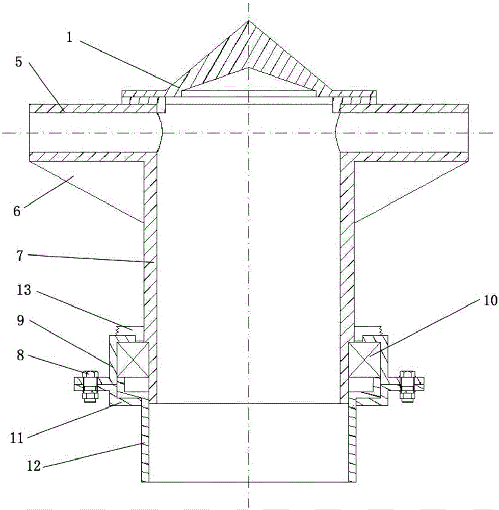 CO (Carbon Monoxide) poisoning prevention rotary chimney head based on flow velocity differential pressure