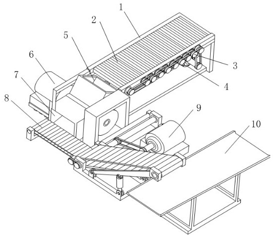 A construction recycling aggregate screening device
