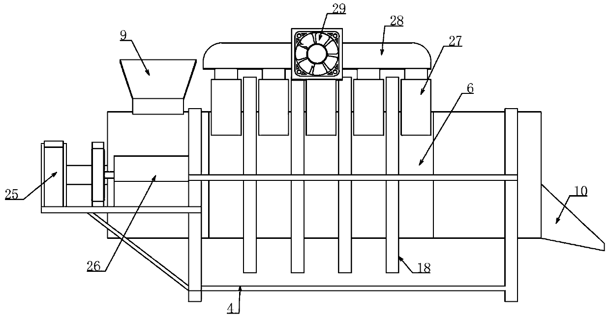 A dust removal and feeding device for a grain color sorter