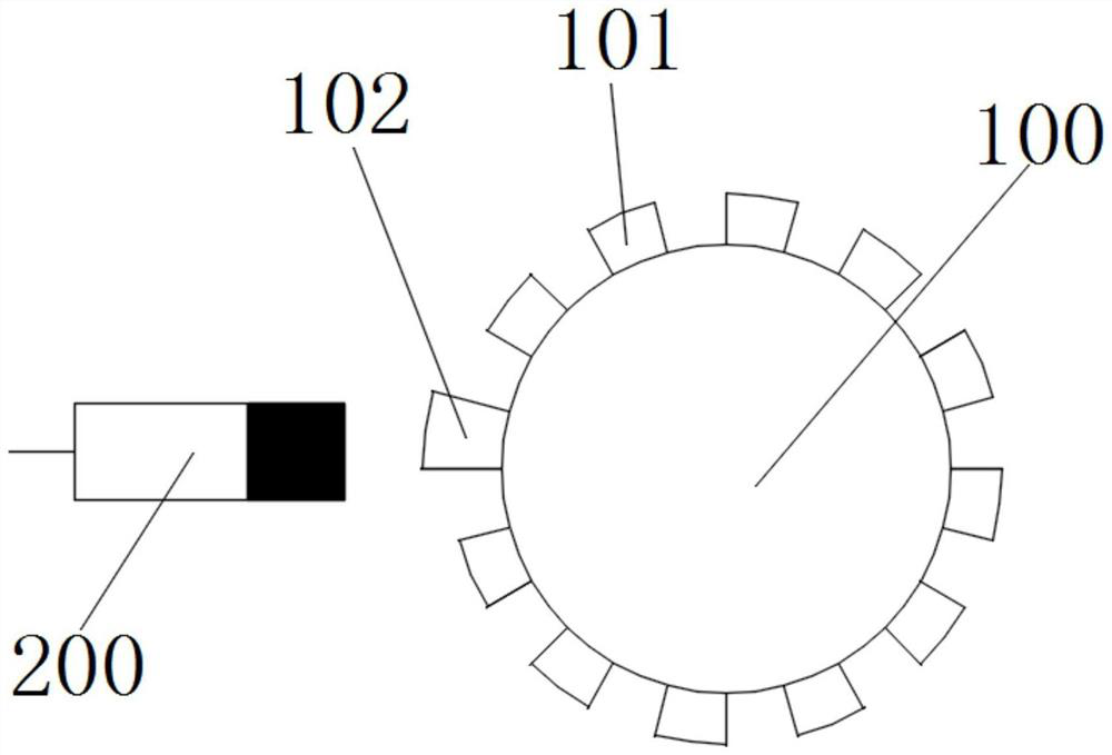 High/low tooth signal processing circuit of rotating speed fluted disc and real-time extraction method