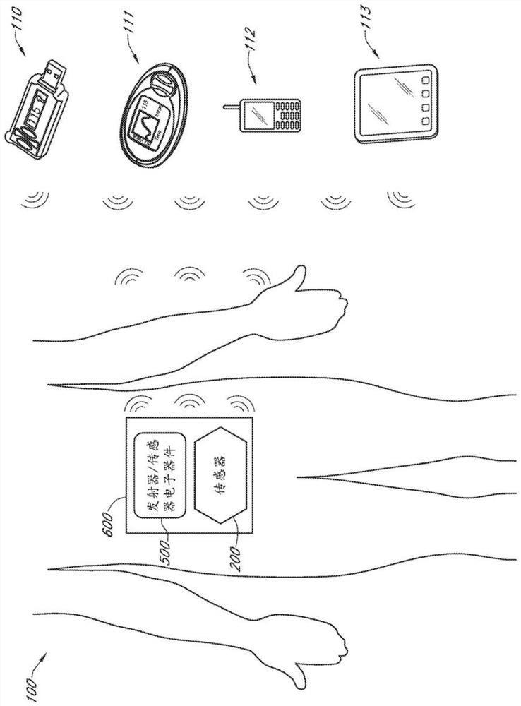 Transdermal analyte sensors, applicators and associated methods