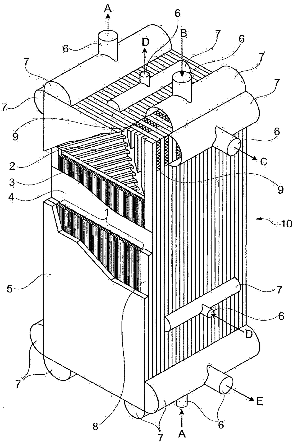 Fin for a plate heat exchanger and method for producing same