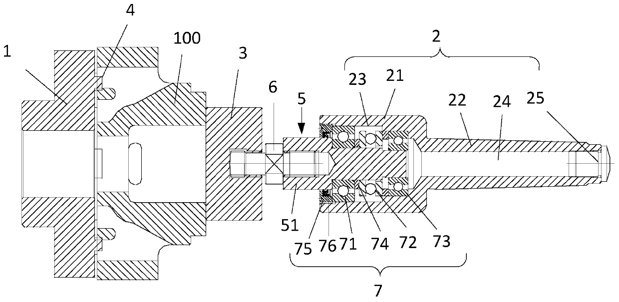 Turning clamp of cast iron oil distribution disc