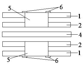 A method for processing through-groove of rigid-flex board