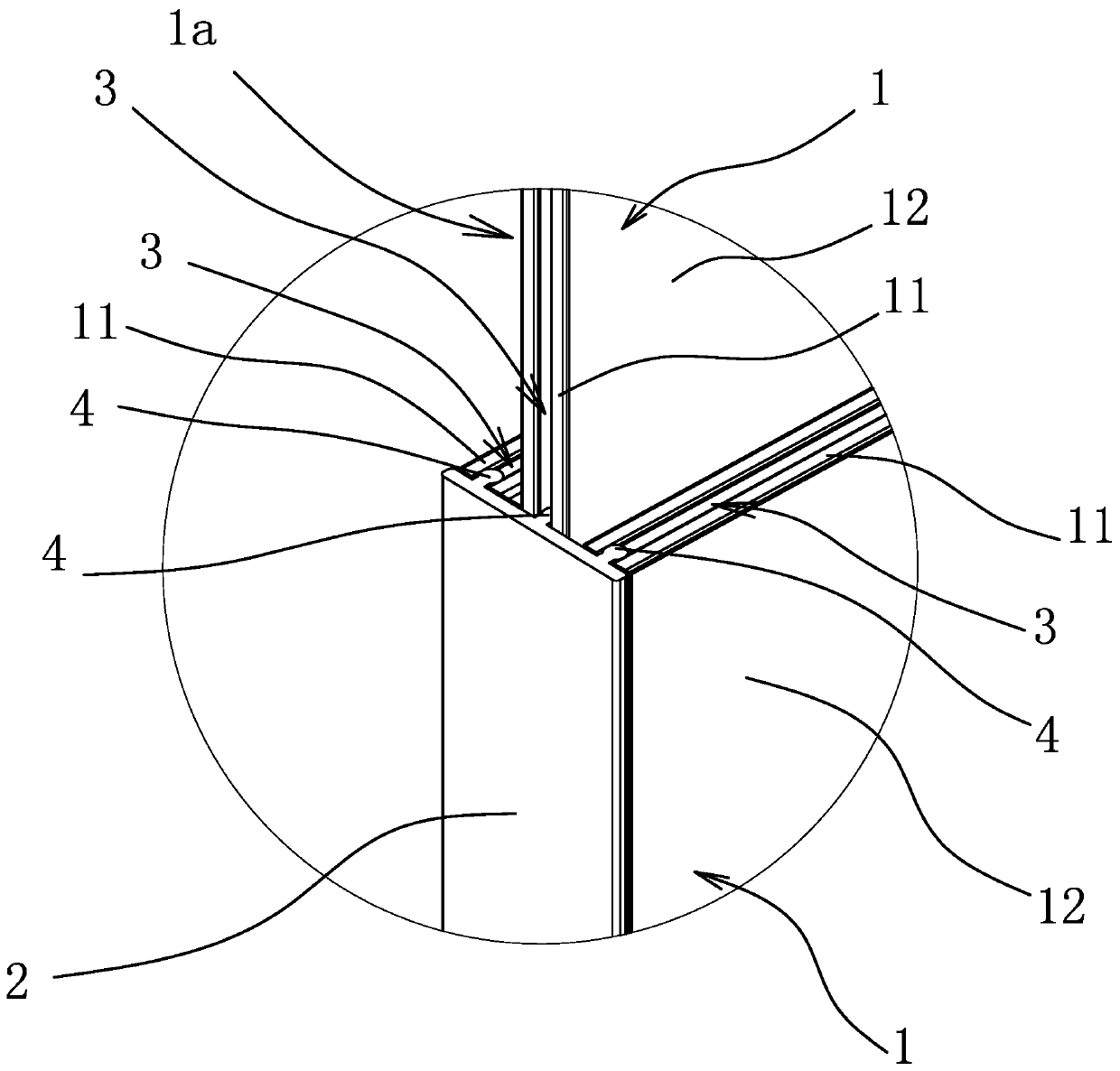 Box wall structure of logistics circulation box