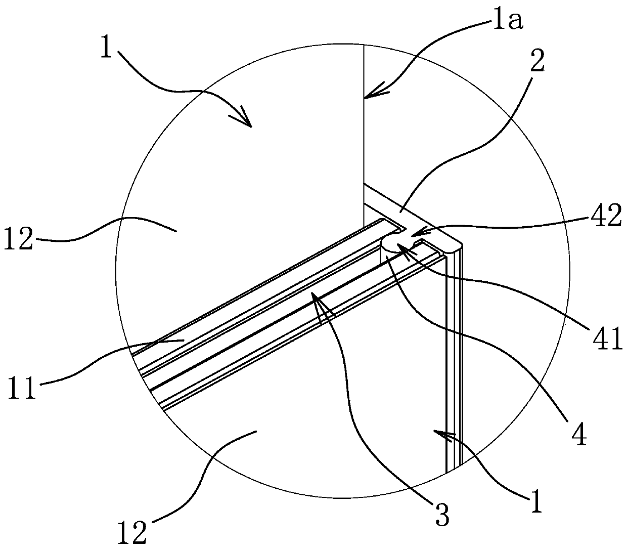 Box wall structure of logistics circulation box