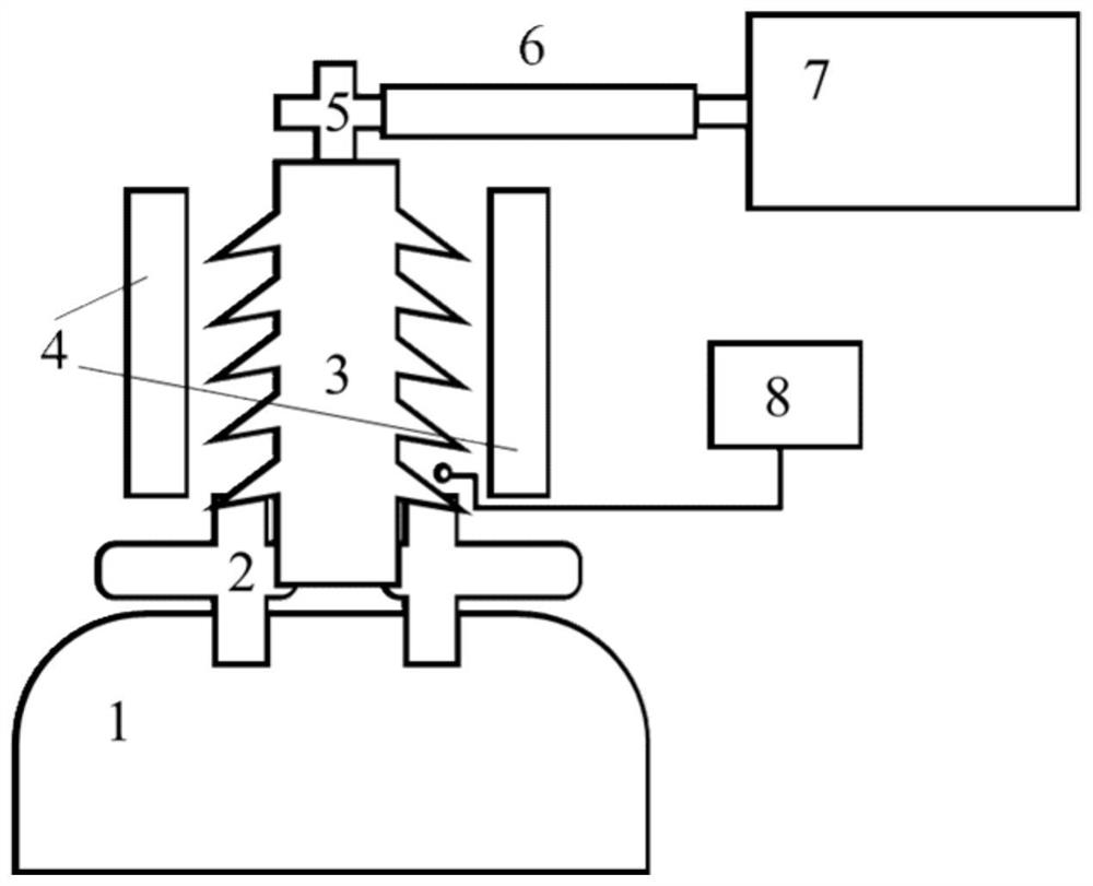 Variable-temperature three-post insulator vibration simulation test device