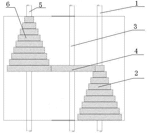 Multistage speed changing device