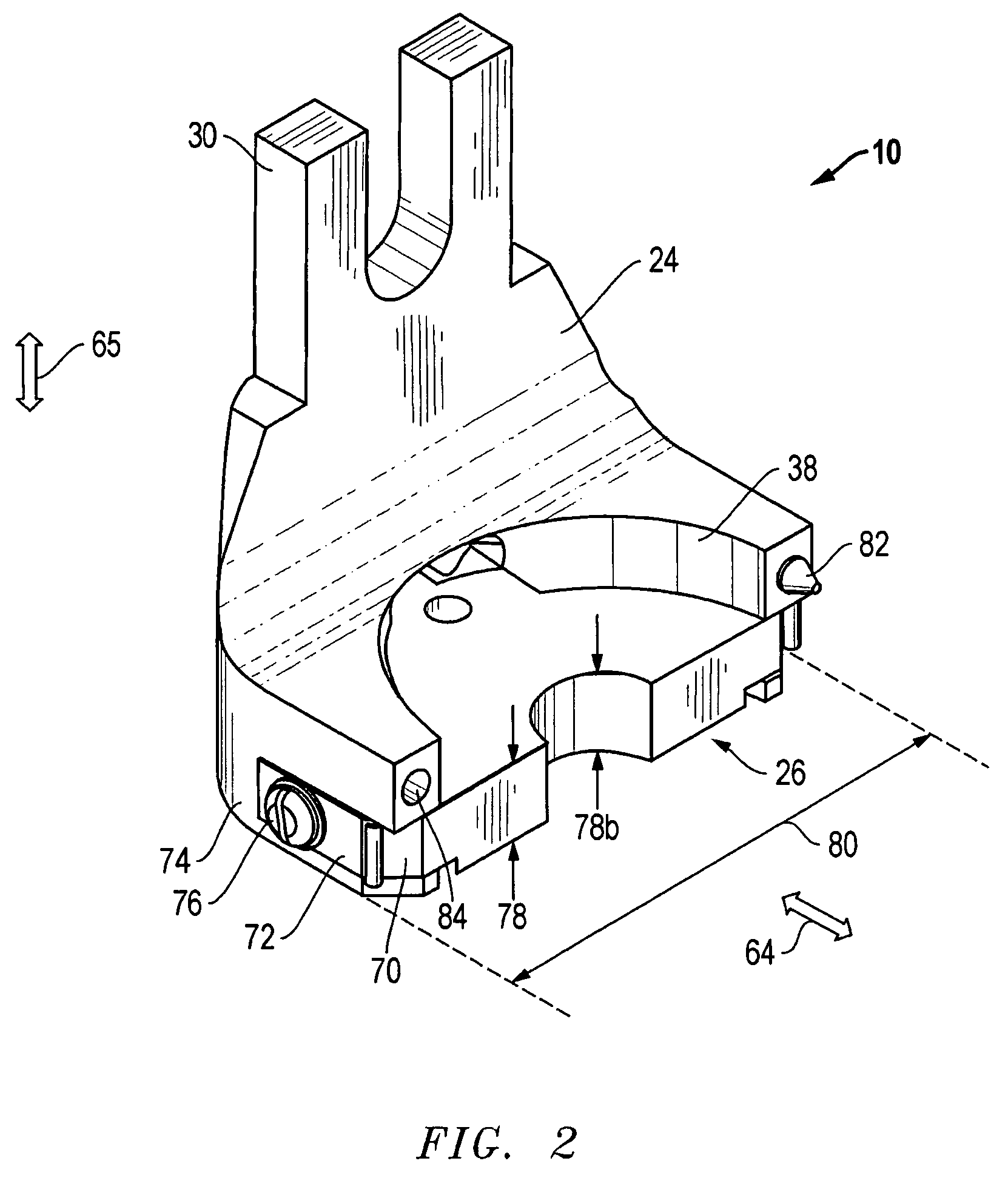 System, method, and apparatus for interchangeably accommodating both fixed and floating takeout inserts