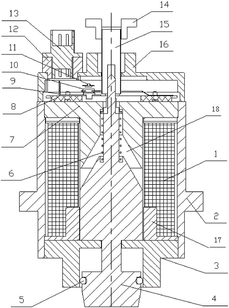 Electromagnetic magnet with manual control and state detecting functions