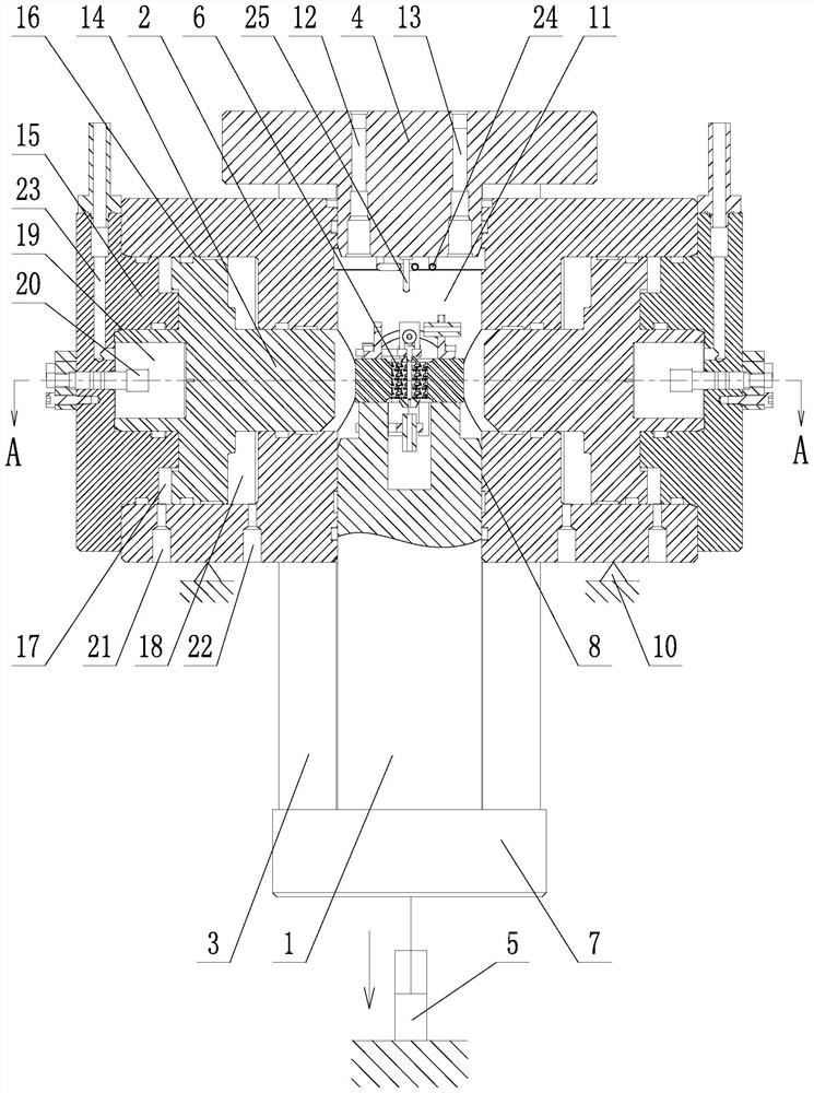 A true triaxial test device for ultra-deep drilling cores capable of simulating deep geological environments