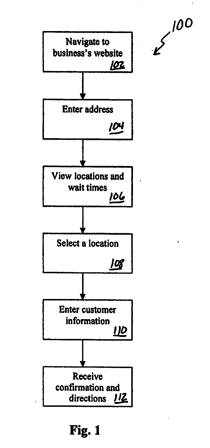 System and method for web-based customer check-in
