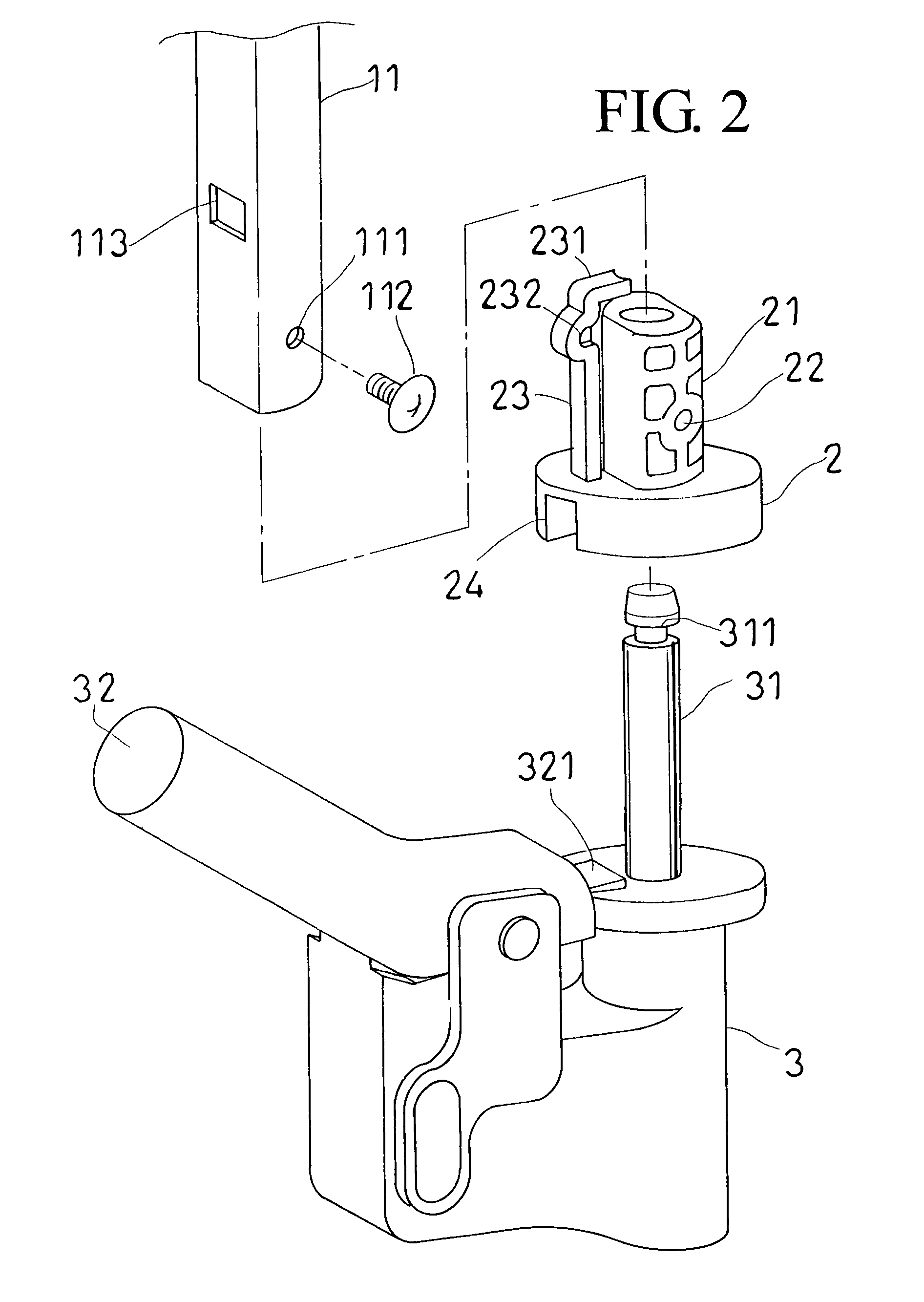 Quick release structure for front wheel of baby stroller
