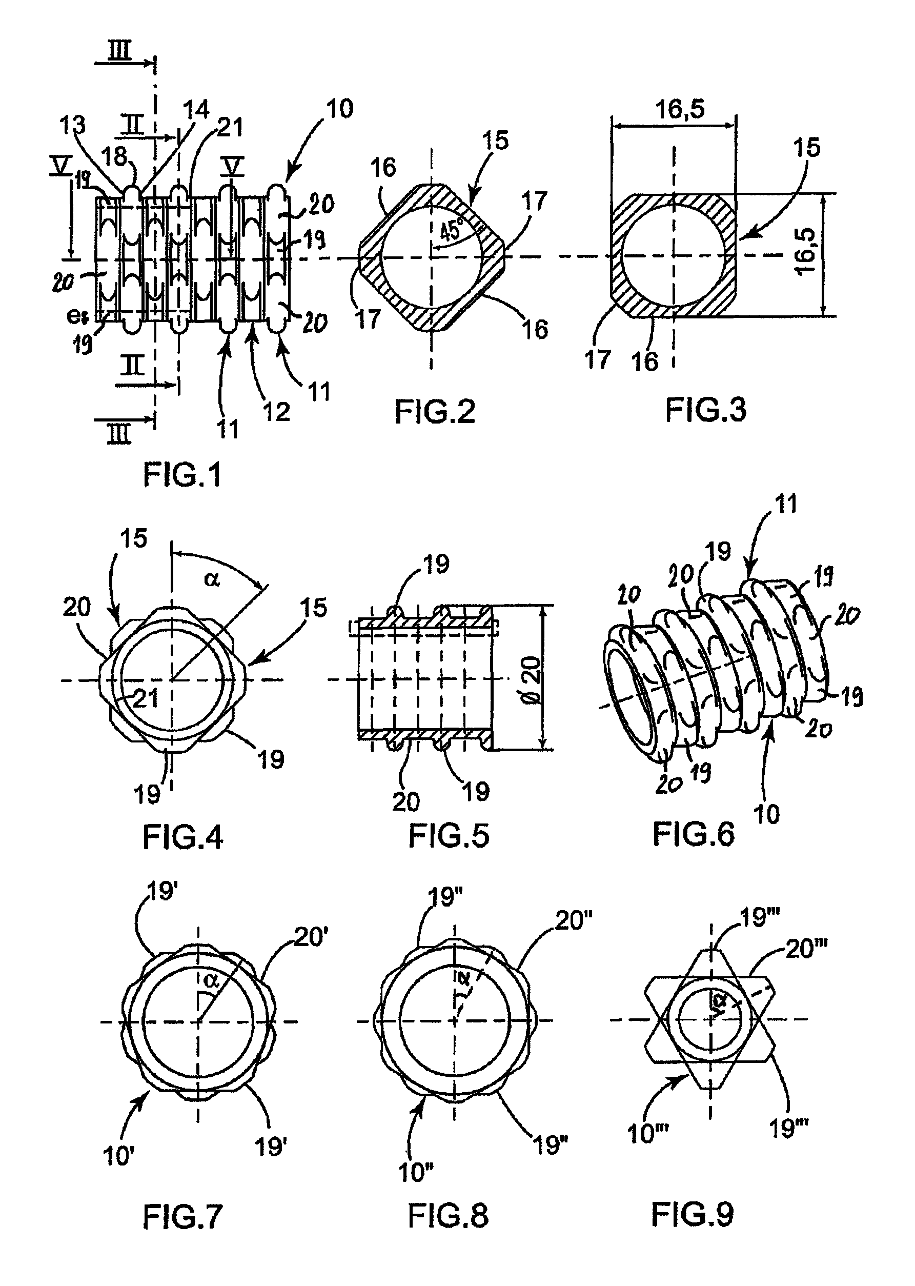 Fluid transfer pipe with corrugated portion(s) and method for manufacturing same