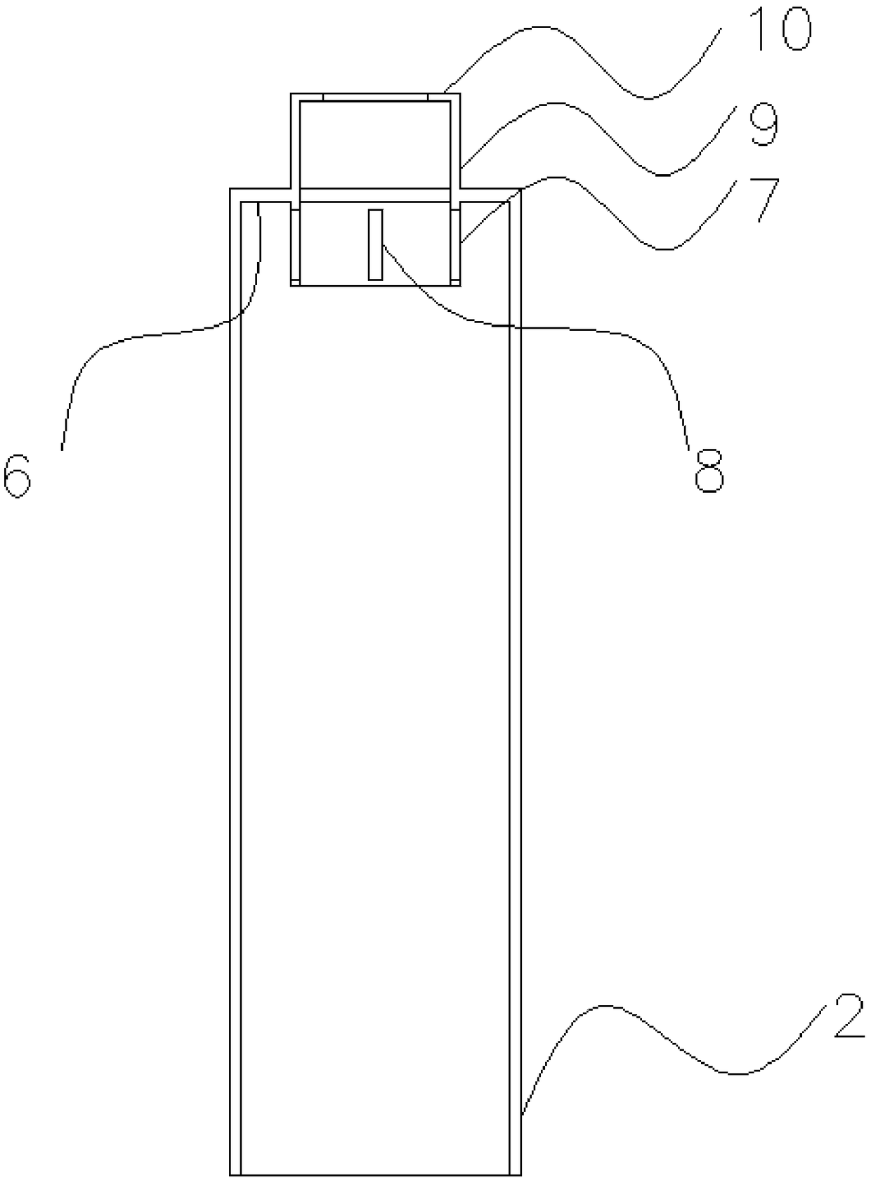 Terminal purifying device for waste gas treatment system