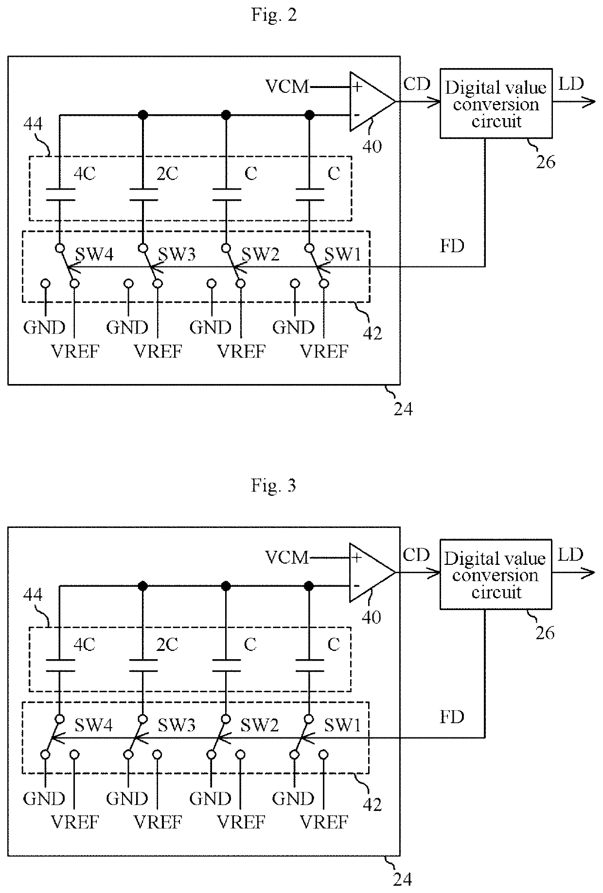 Ratiometric analog-to-digital conversion circuit