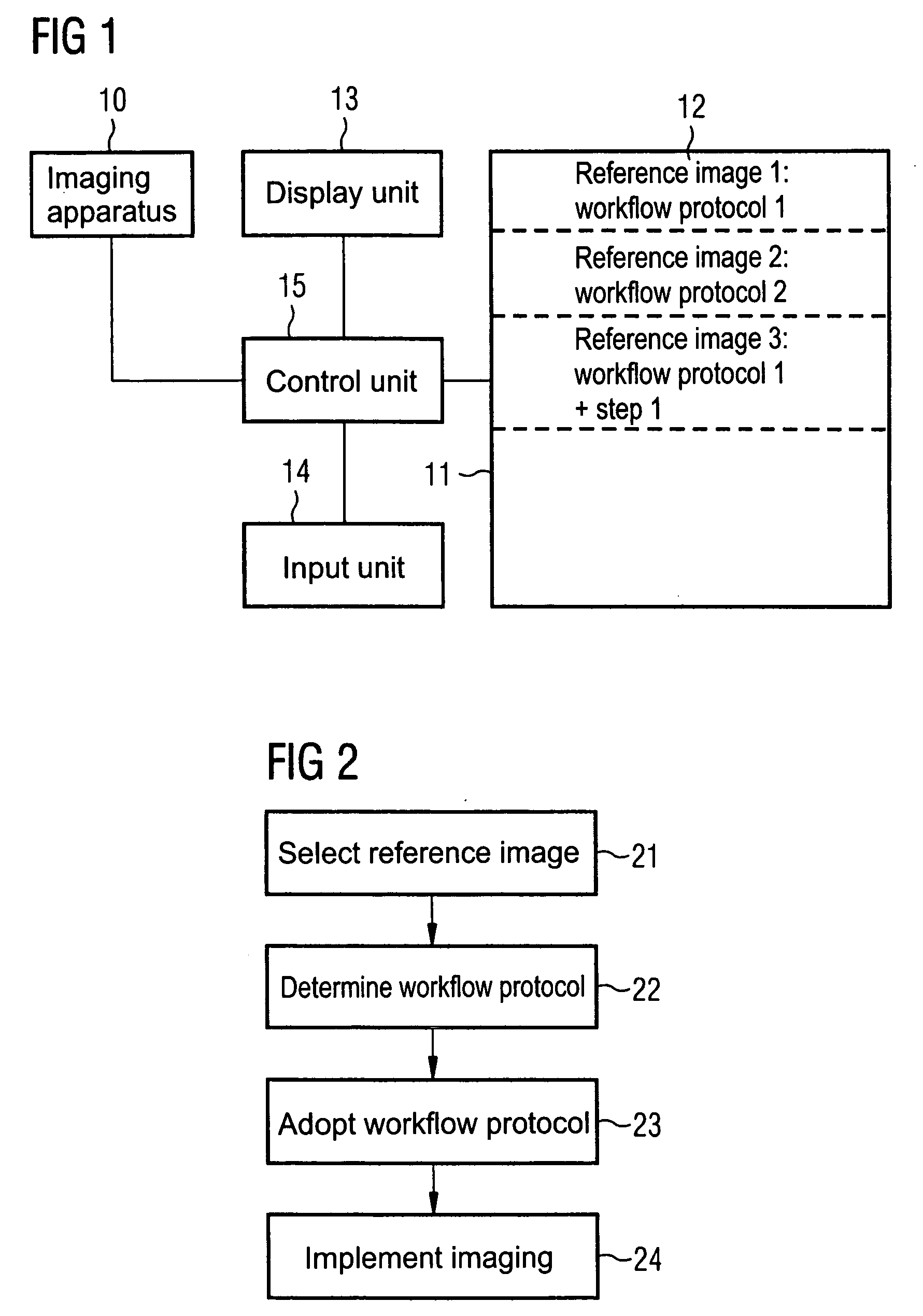 Method and medical imaging apparatus for planning an image acquisition based on a previously-generated reference image