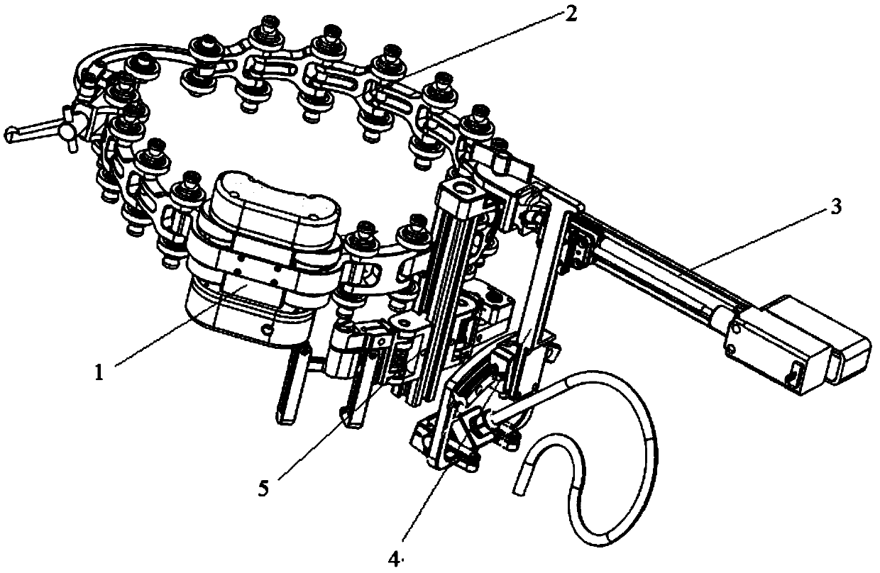 Automatic adapter corner weld seam phase controlled array detection device capable of scanning in two ways