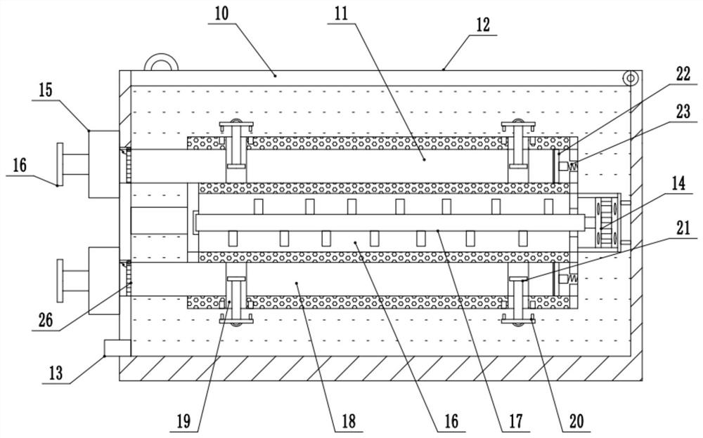 A simple slide rail surface degreasing and cleaning device