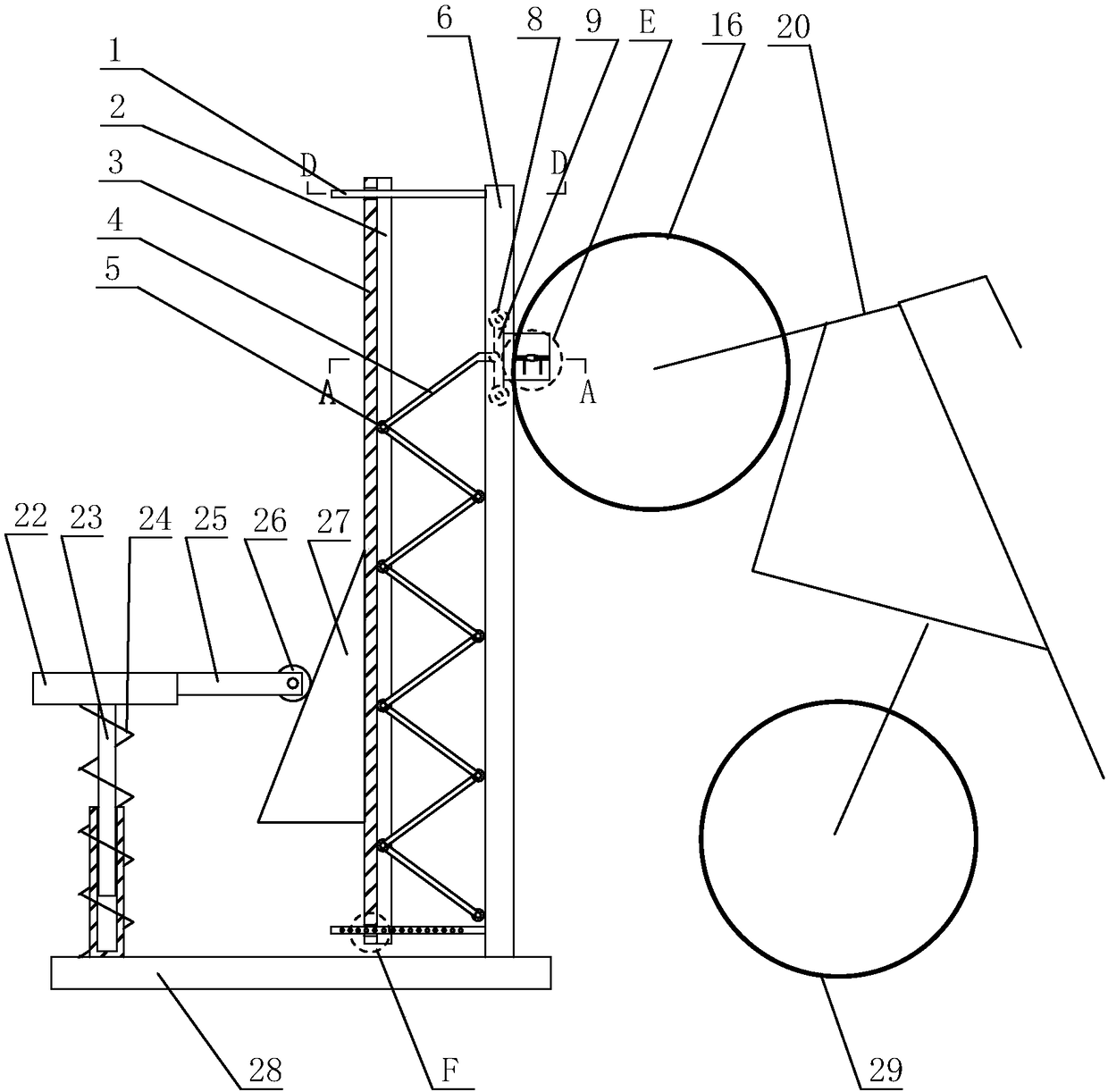 Anti-theft storage device for bicycle and working method thereof