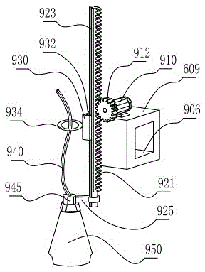 Method for detecting glass through gear turntable rack shooting V-shaped clamping plate