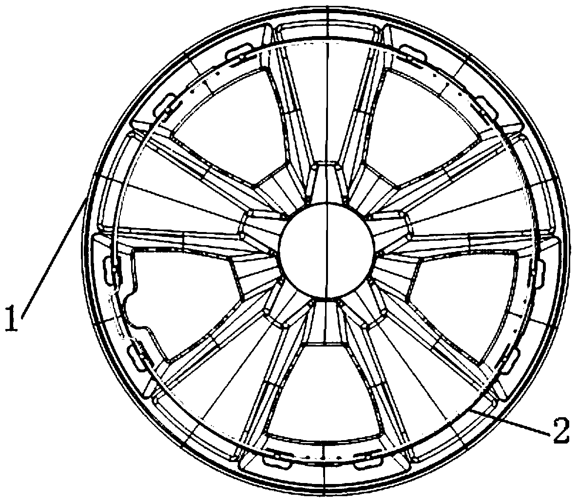 Wheel cover structure