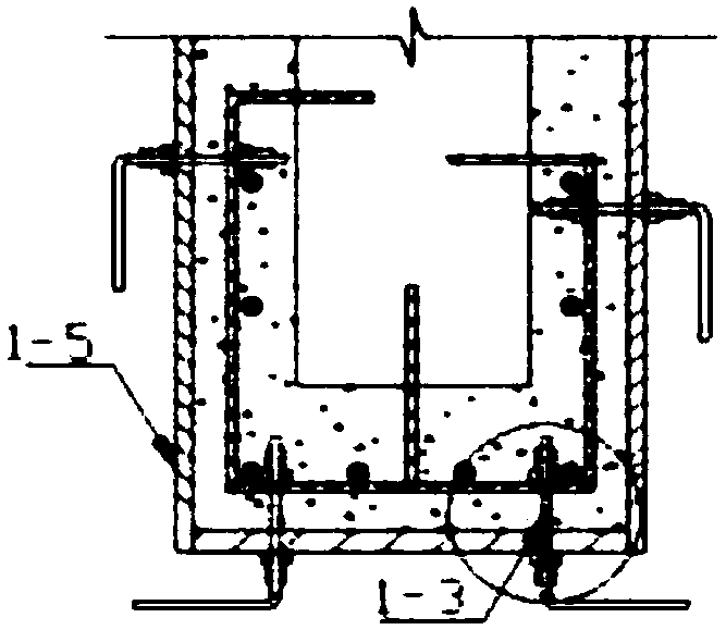 Pressure pouring combining concreting construction method used for structural cross section enlargement