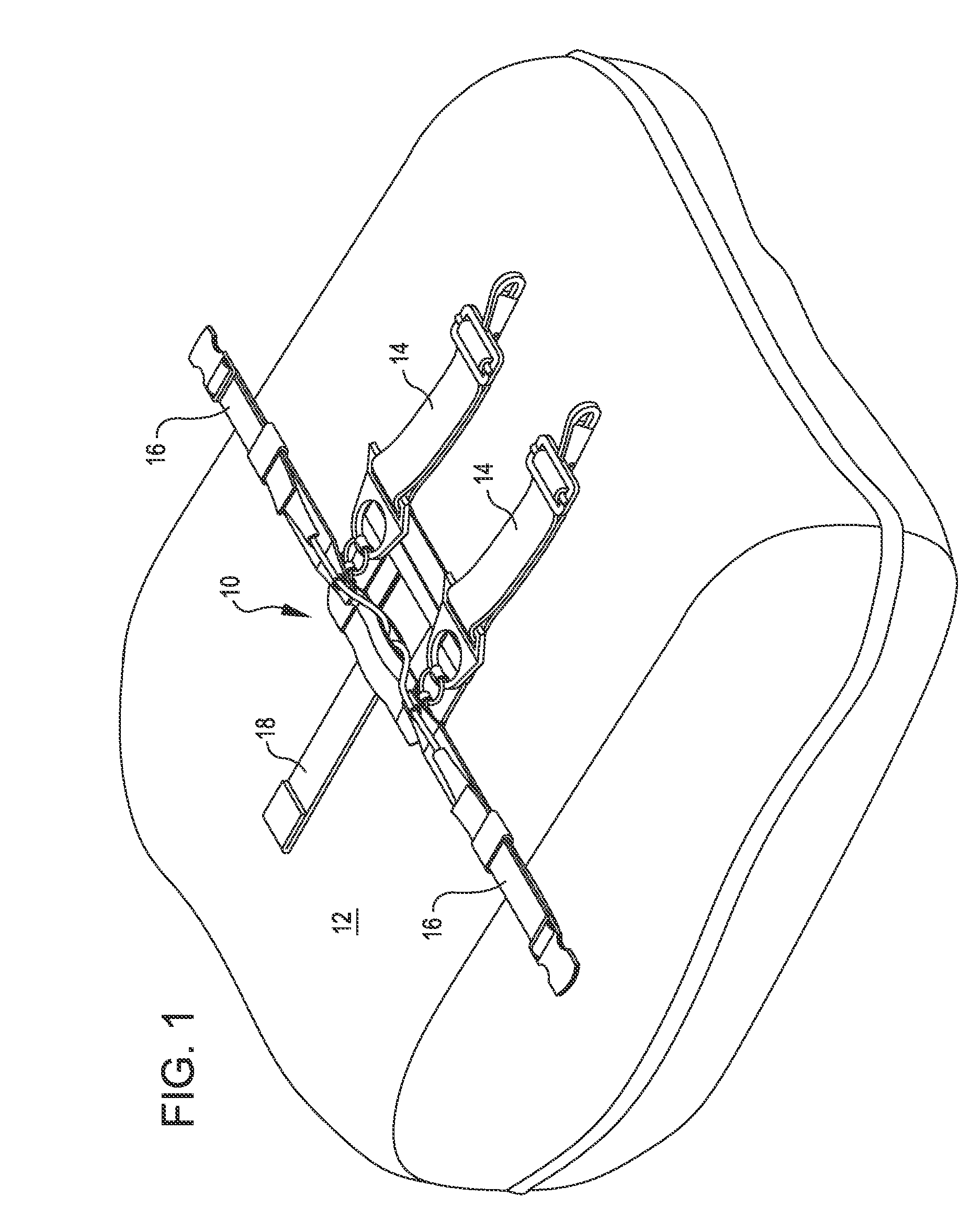 Releasable pack for parachuting when carrying equipment