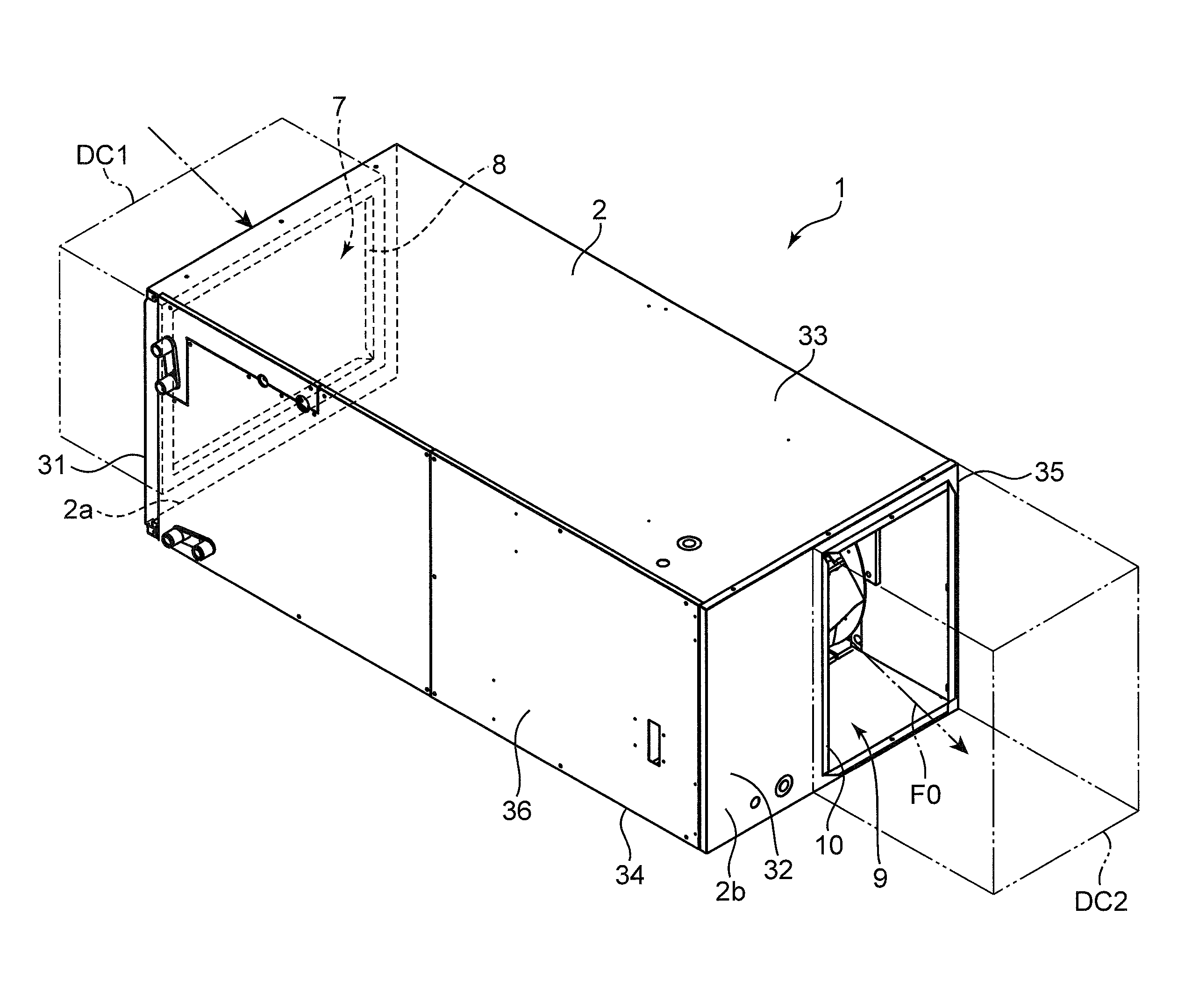 Duct-type indoor unit of air conditioner