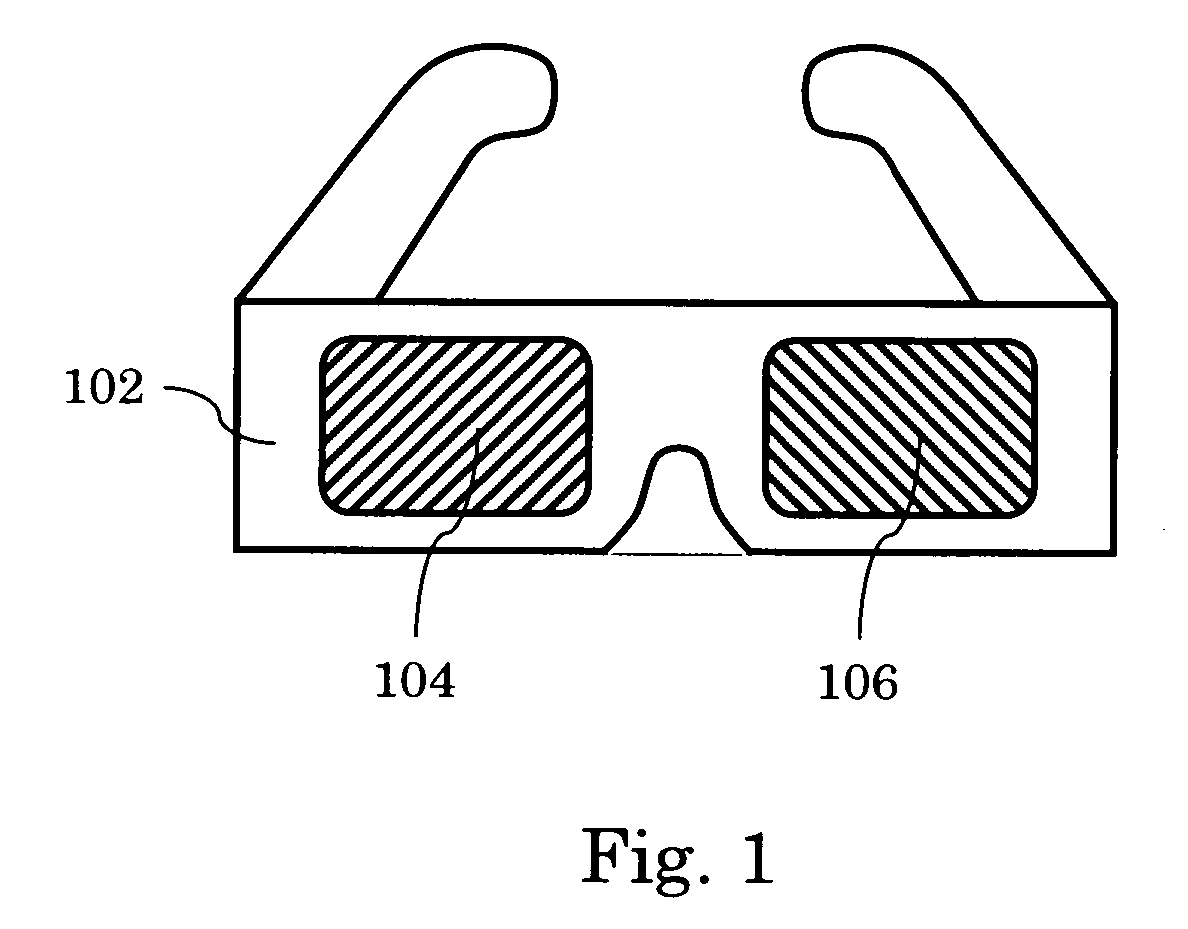 Interference filters for viewing anaglyphs