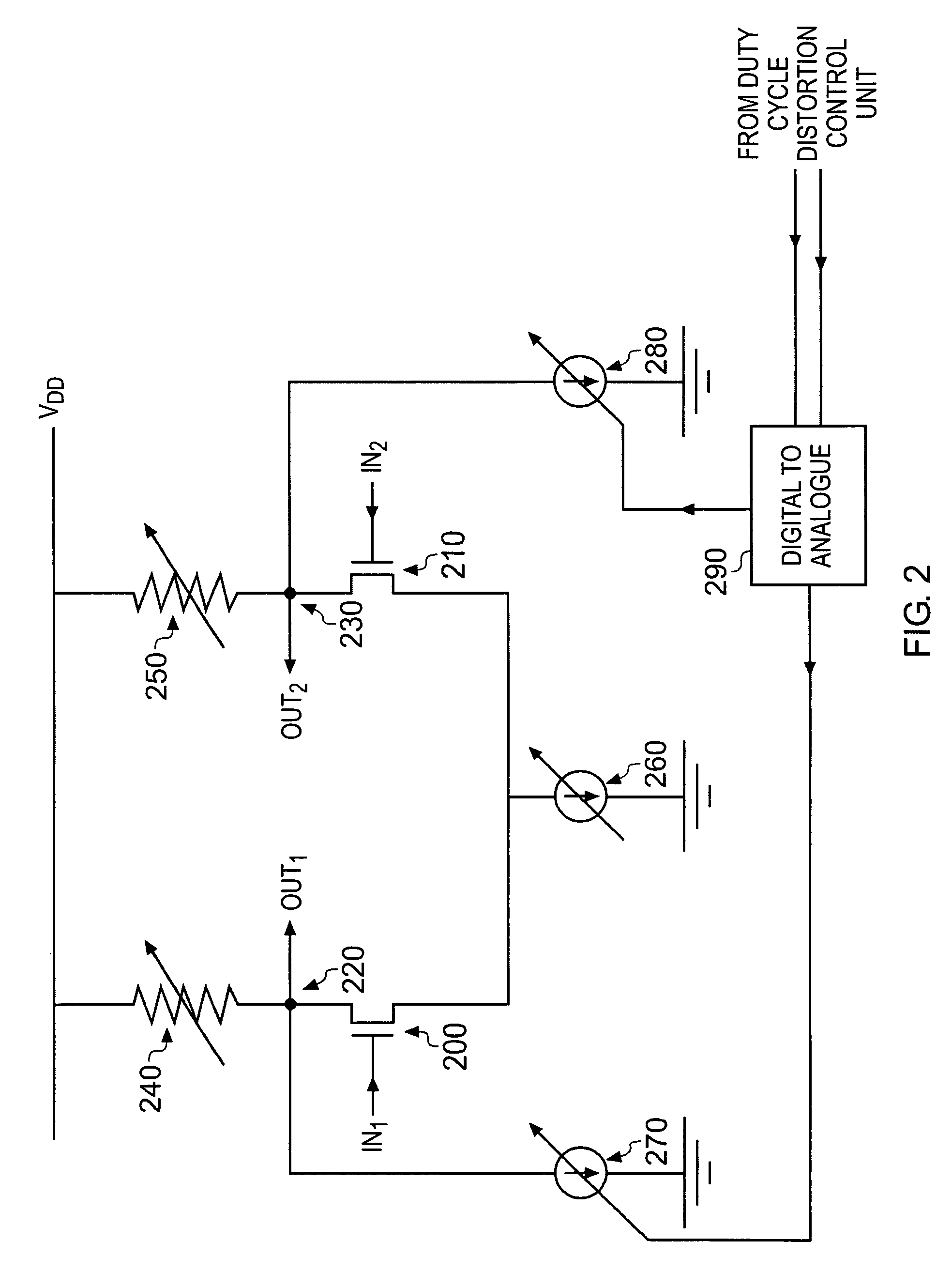 Programmable duty cycle distortion generation circuit