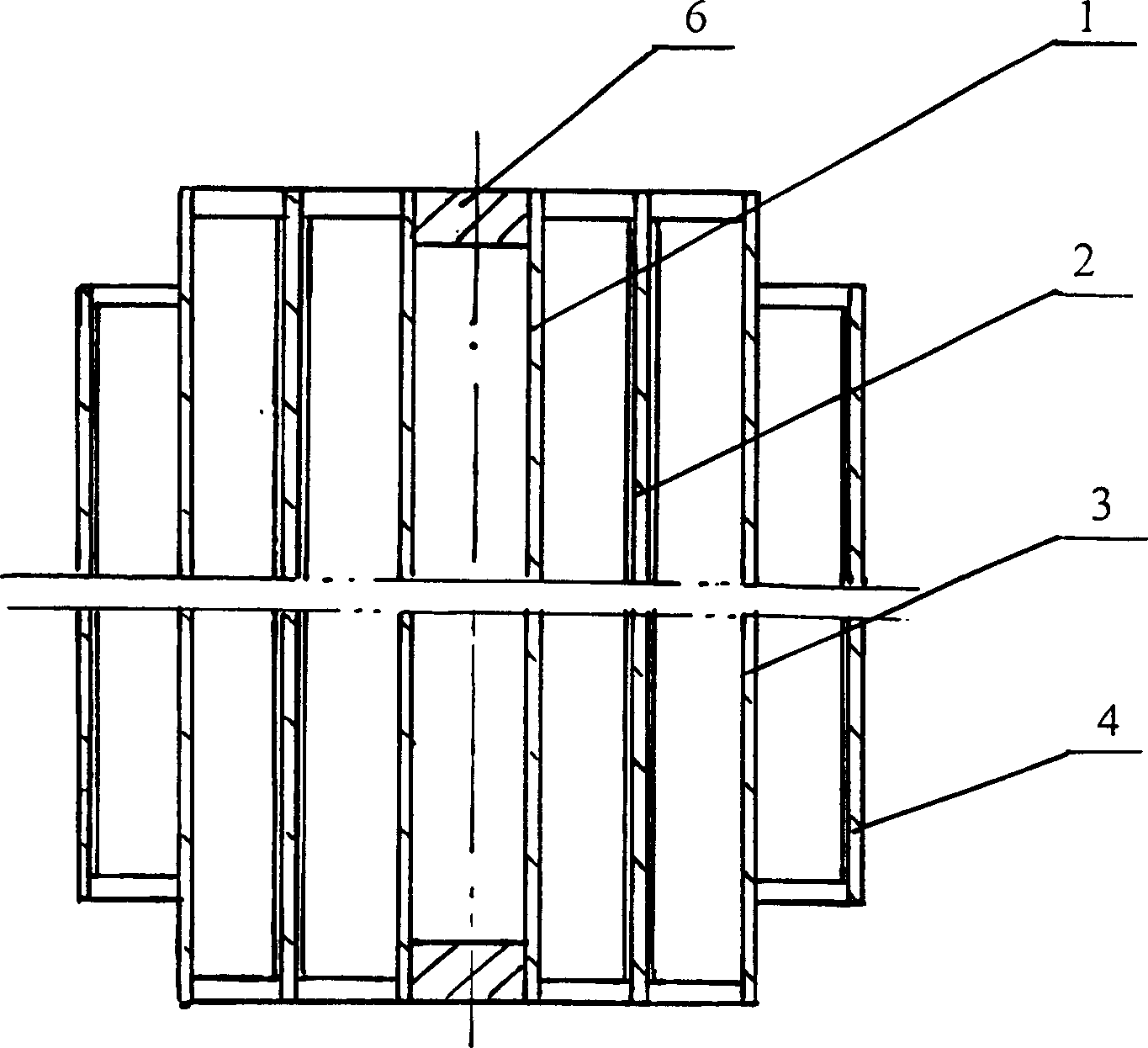 Internal and external double-channel fin tube and heat exchange using said fin tube