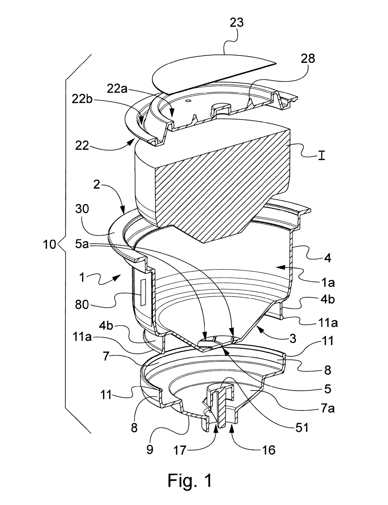 A capsule assembly comprising a capsule and a conveyor cap configured to open said capsule