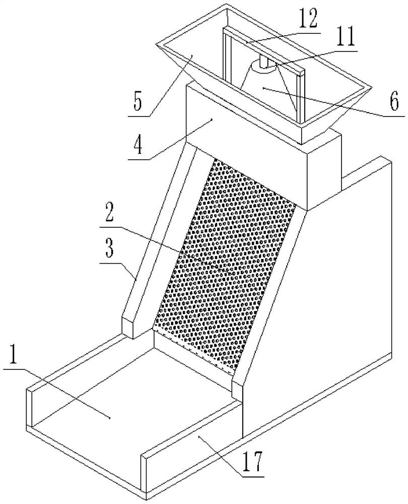 Civil engineering stone sand screening device