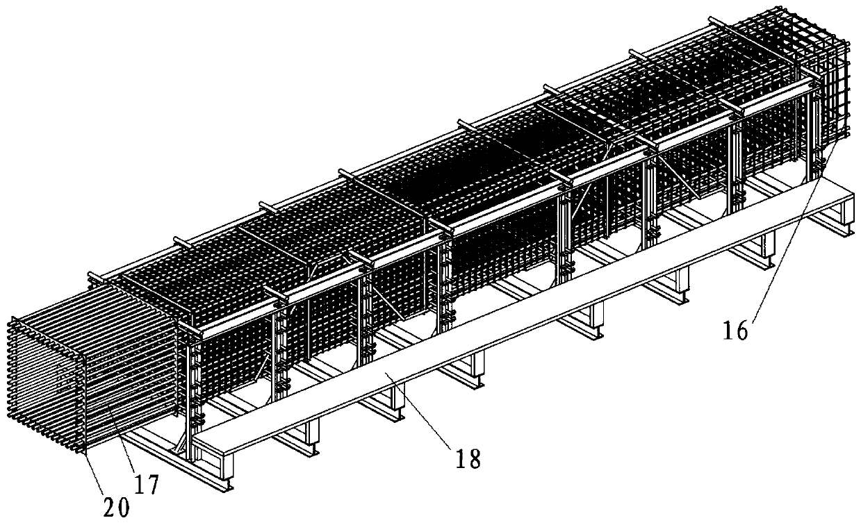 An operating mechanism and method for forming a steel cage with a protective layer