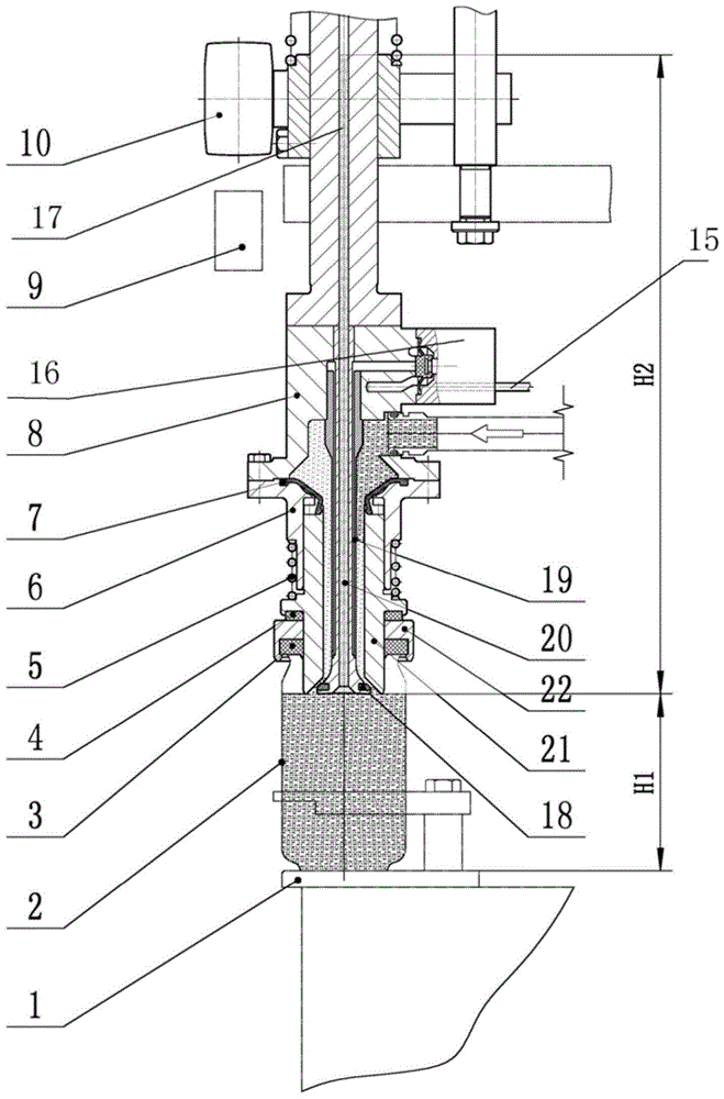 A hot filling valve