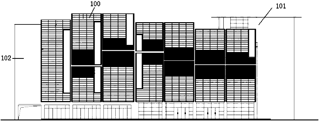 A building external sunshade control system and control method