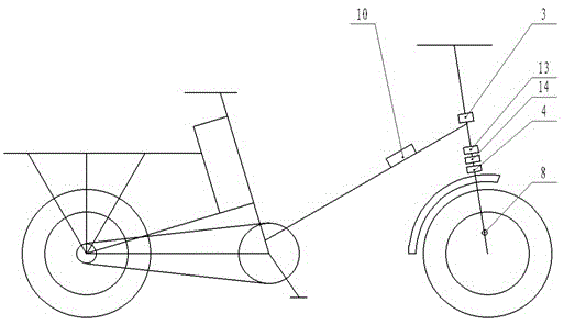 Electric power-assisted steering control system and electric power-assisted steering control method for electric bicycle