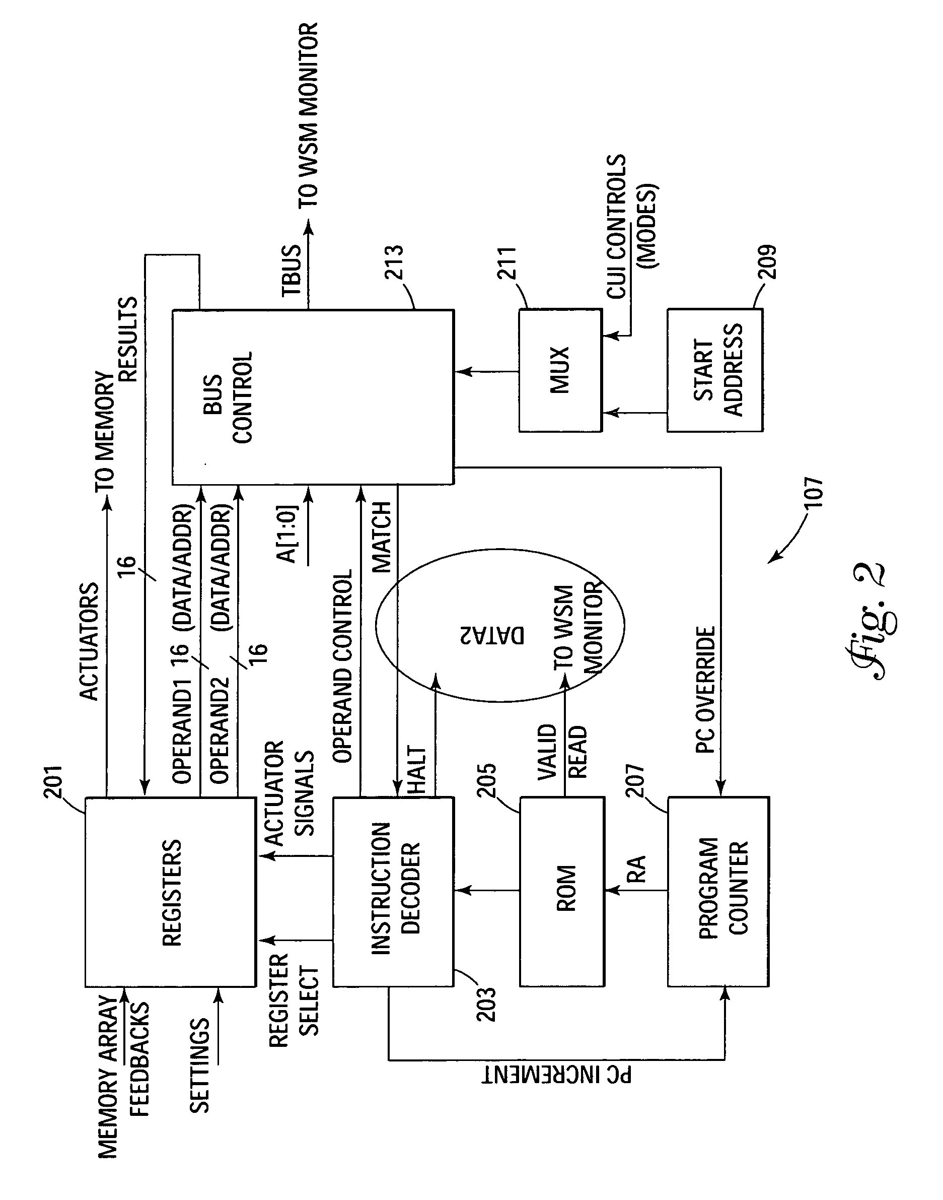 ROM-based controller monitor in a memory device