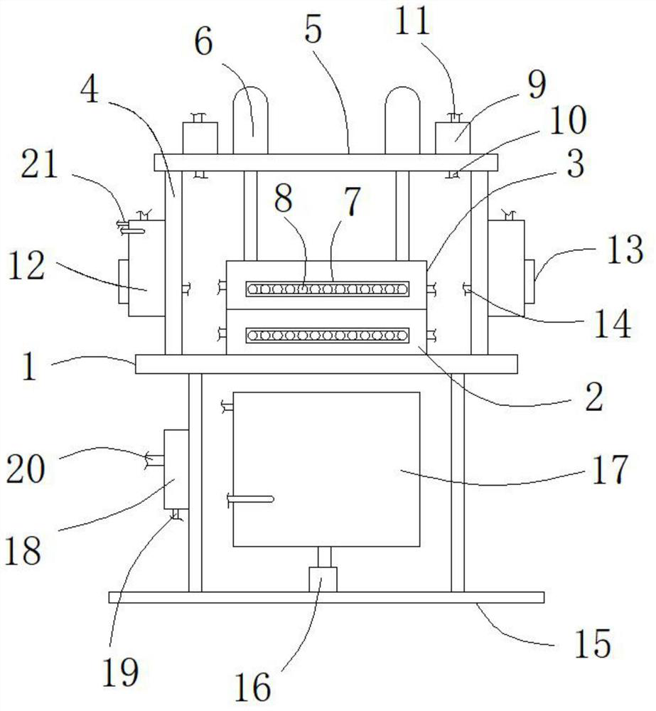 High-efficiency cooling device for injection mold production