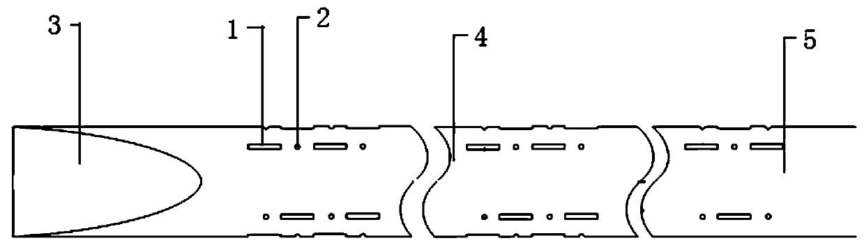 Drainage pipe used for drainage and reinforcement of existing expressway slope and its construction method