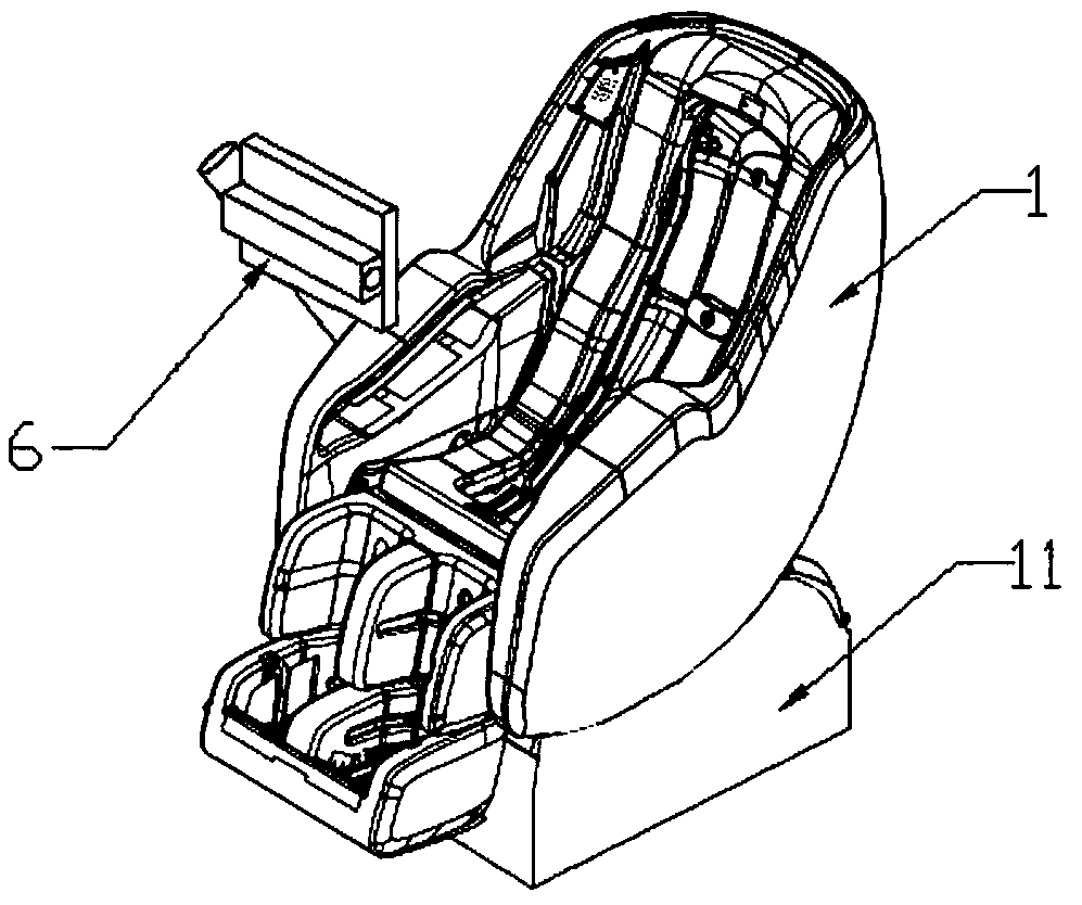 Massage chair device