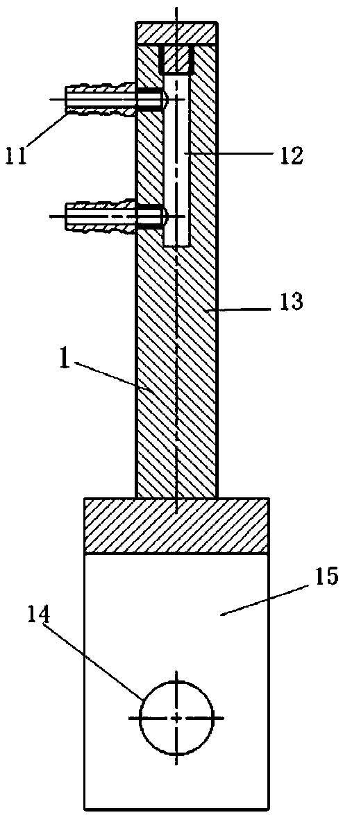 Method for testing high-temperature fretting fatigue life of tenon joint structure