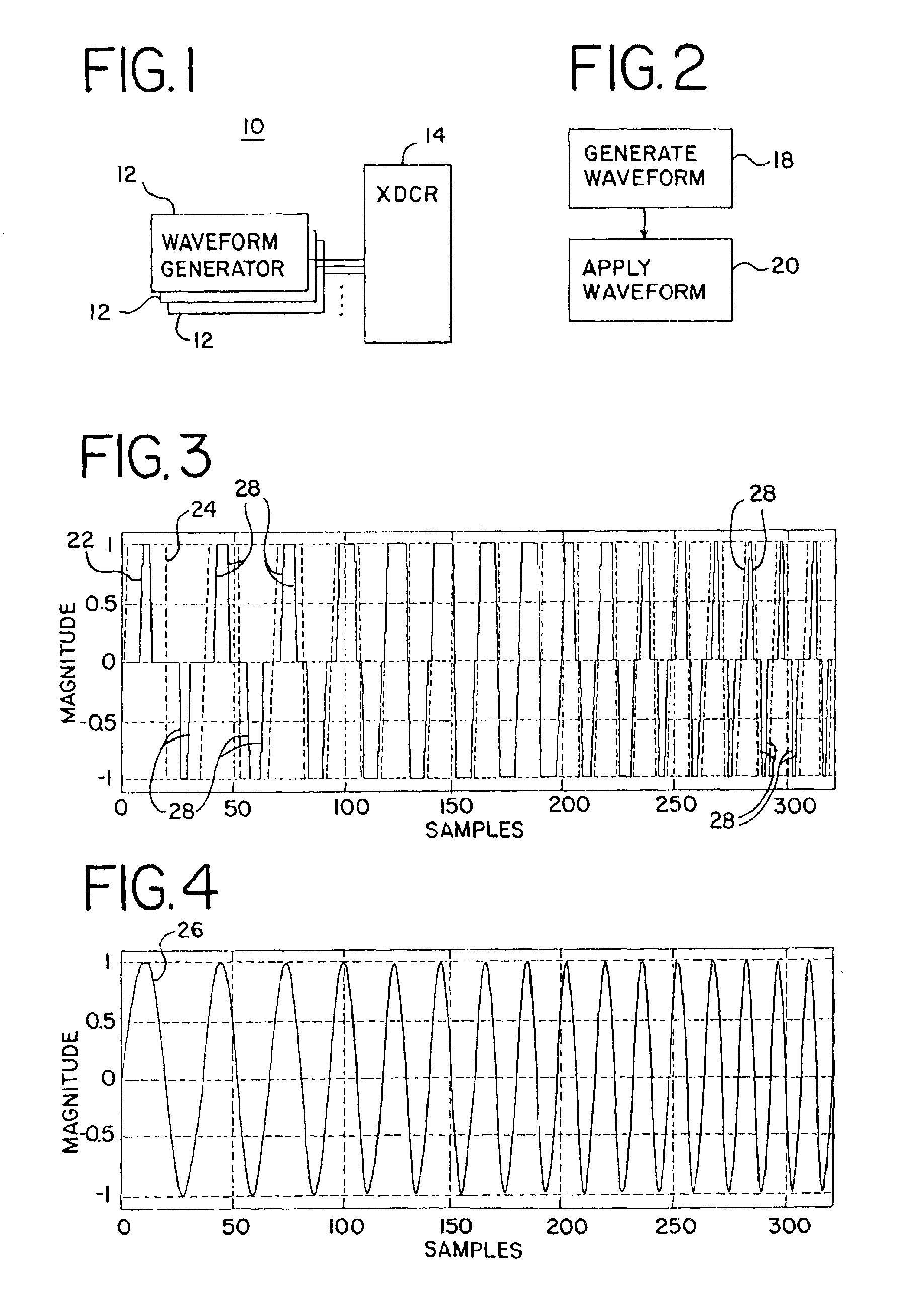 Coded excitation imaging for use with bipolar, unipolar and other waveforms